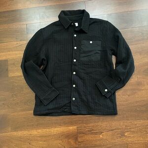 Men’s Quilted Knit Shirt Jacket Size Medium